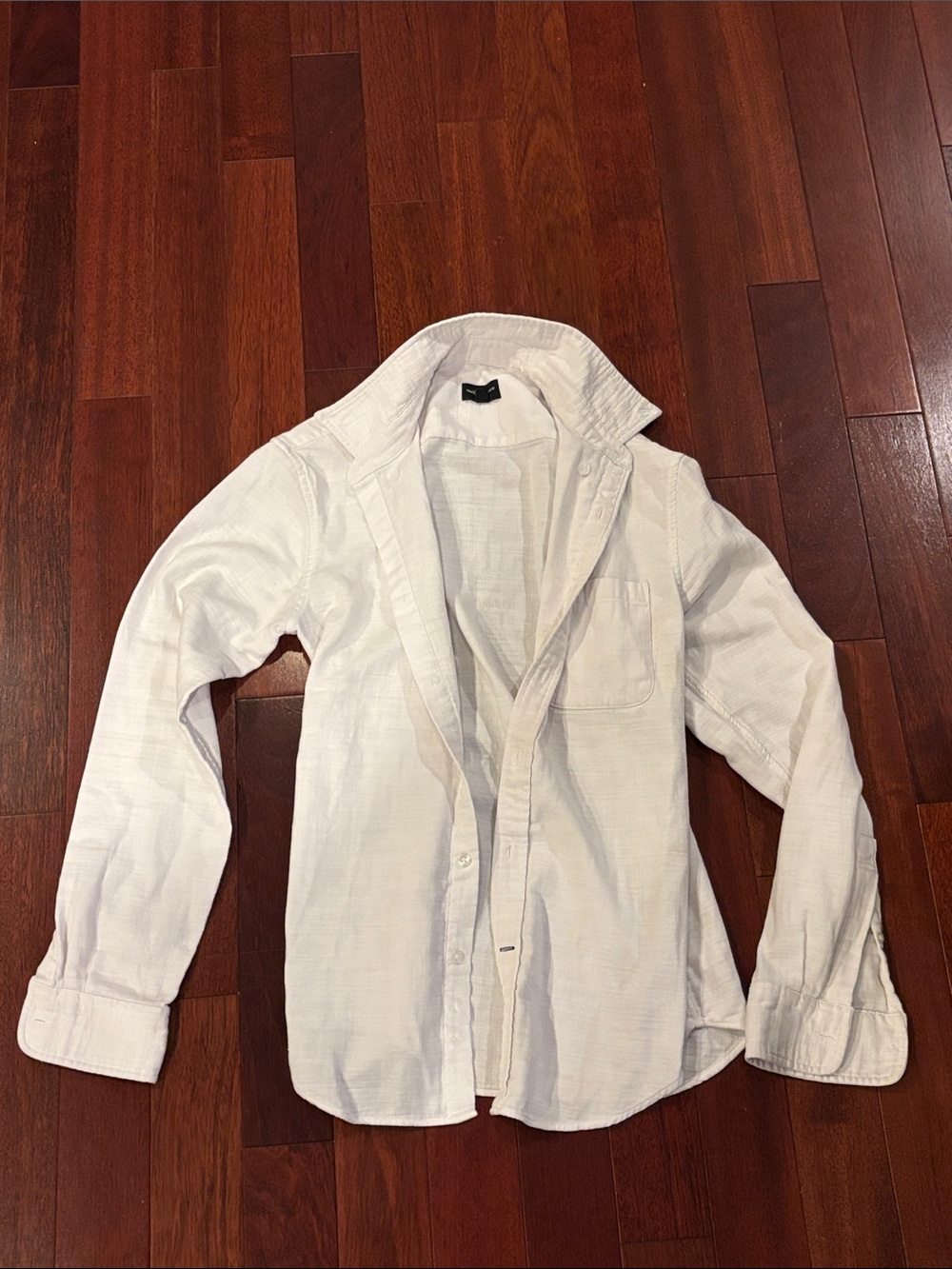 Club Monaco Men's White Casual Button-Down Shirt